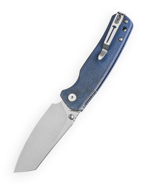 BESTECHMAN CICADA'S WING-TL BMK24-M-1: 3.15" 10Cr15CoMoV Blade, Micarta Scales, Top Liner Lock, Folding Knife