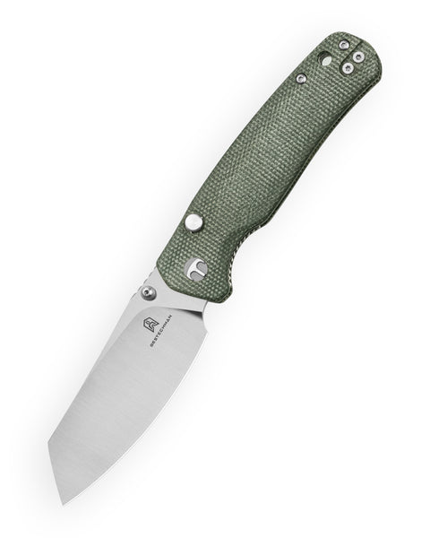 BESTECHMAN CICADA'S WING-TL BMK24-M-2: 3.15" 10Cr15CoMoV Blade, Micarta Scales, Top Liner Lock, Folding Knife