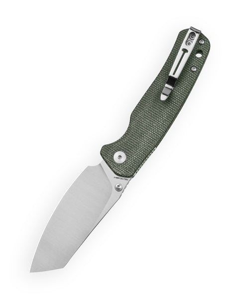 BESTECHMAN CICADA'S WING-TL BMK24-M-2: 3.15" 10Cr15CoMoV Blade, Micarta Scales, Top Liner Lock, Folding Knife