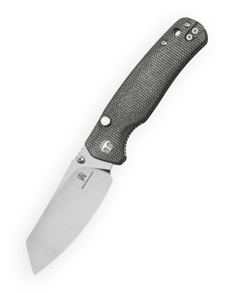 BESTECHMAN CICADA'S WING-TL BMK24-M-3: 3.15" 10Cr15CoMoV Blade, Micarta Scales, Top Liner Lock, Folding Knife
