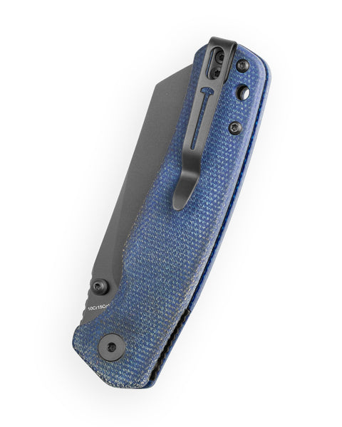 BESTECHMAN CICADA'S WING-TL BMK24-M-4: 3.15" 10Cr15CoMoV Blade, Micarta Scales, Top Liner Lock, Folding Knife