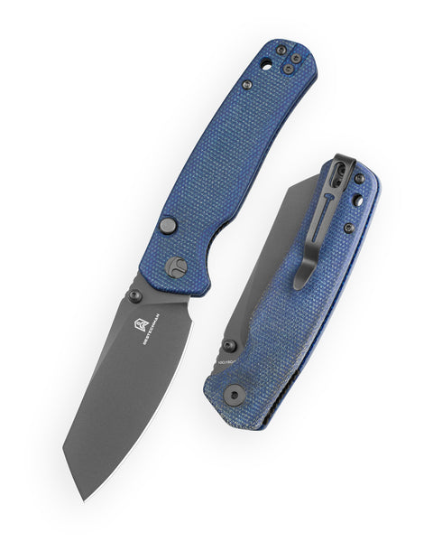 BESTECHMAN CICADA'S WING-TL BMK24-M-4: 3.15" 10Cr15CoMoV Blade, Micarta Scales, Top Liner Lock, Folding Knife