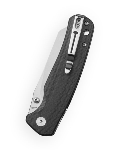 BESTECHMAN CICADA'S WING-TL BMK24B: 3.15" 10Cr15CoMoV Blade, G10 Scales, Top Liner Lock, Folding Knife