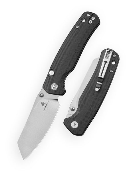 BESTECHMAN CICADA'S WING-TL BMK24B: 3.15" 10Cr15CoMoV Blade, G10 Scales, Top Liner Lock, Folding Knife
