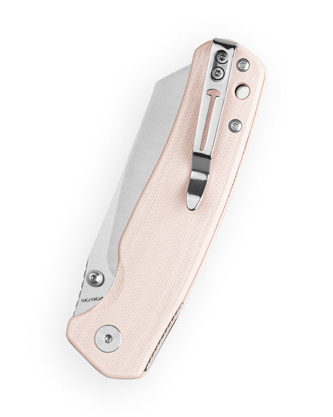 BESTECHMAN CICADA'S WING-TL BMK24C: 3.15" 10Cr15CoMoV Blade, G10 Scales, Top Liner Lock, Folding Knife