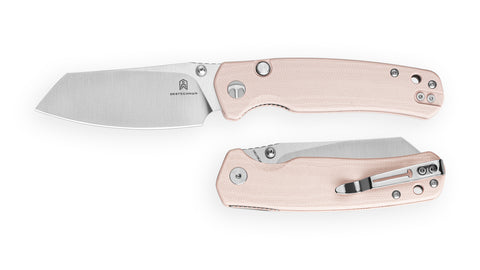 BESTECHMAN CICADA'S WING-TL BMK24C: 3.15" 10Cr15CoMoV Blade, G10 Scales, Top Liner Lock, Folding Knife