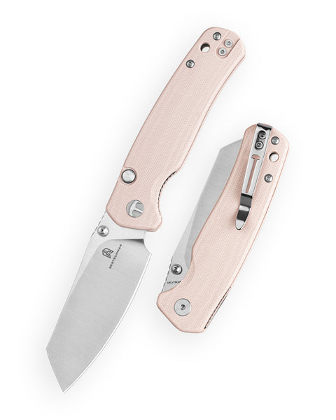 BESTECHMAN CICADA'S WING-TL BMK24C: 3.15" 10Cr15CoMoV Blade, G10 Scales, Top Liner Lock, Folding Knife
