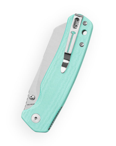 BESTECHMAN CICADA'S WING-TL BMK24D: 3.15" 10Cr15CoMoV Blade, G10 Scales, Top Liner Lock, Folding Knife