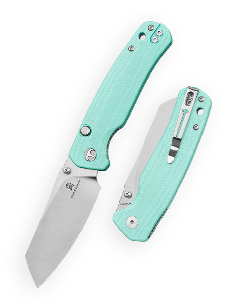 BESTECHMAN CICADA'S WING-TL BMK24D: 3.15" 10Cr15CoMoV Blade, G10 Scales, Top Liner Lock, Folding Knife