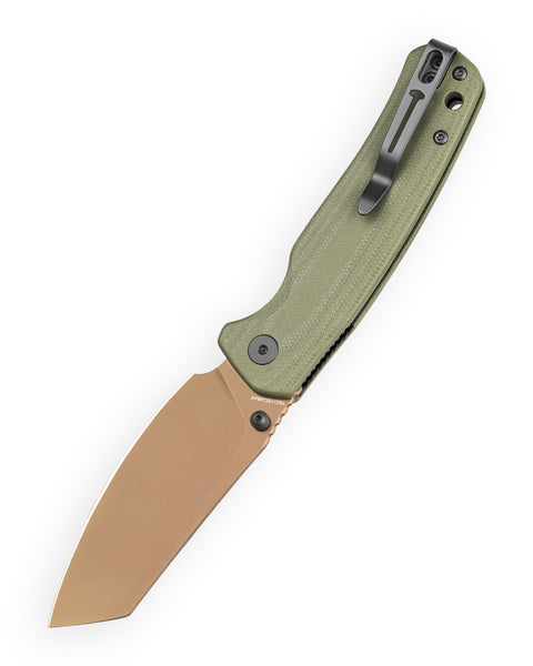 BESTECHMAN CICADA'S WING-TL BMK24H: 3.15" 10Cr15CoMoV Blade, G10 Scales, Top Liner Lock, Folding Knife