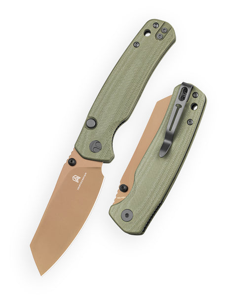 BESTECHMAN CICADA'S WING-TL BMK24H: 3.15" 10Cr15CoMoV Blade, G10 Scales, Top Liner Lock, Folding Knife