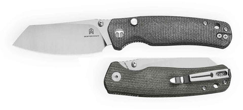 BESTECHMAN CICADA'S WING-TL BMK24-M-3: 3.15" 10Cr15CoMoV Blade, Micarta Scales, Top Liner Lock, Folding Knife