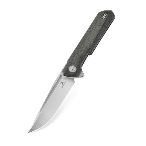 BESTECHMAN DUNDEE BMK01J: 3.35" D2 Steel Blade, Micarta Scales, Liner Lock, Flipper