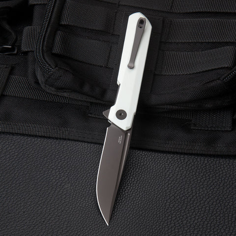 BESTECHMAN DUNDEE BMK01I: 3.35" D2 Steel Blade, G10 Scales, Liner Lock, Flipper