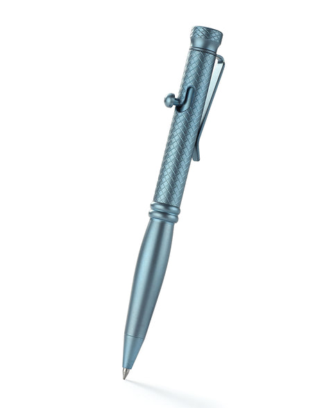 BESTECHMAN SCRIBE BM16B Titanium Pen with Carabiner, Blue