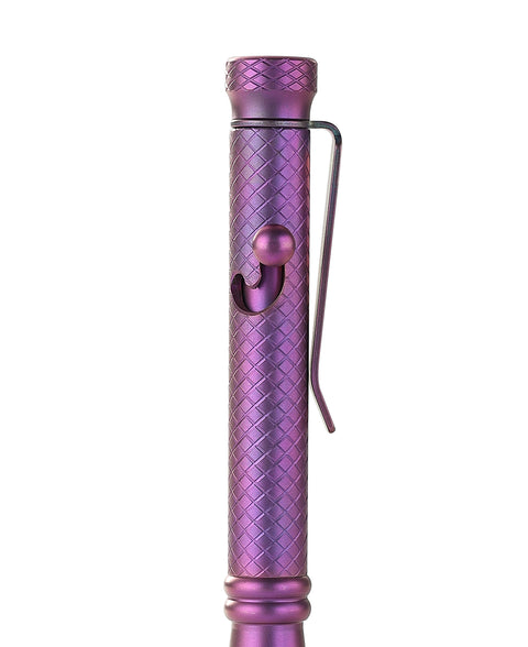 BESTECHMAN SCRIBE BM16C Titanium Pen with Carabiner, Purple