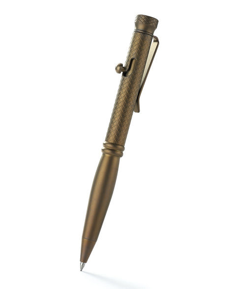 BESTECHMAN SCRIBE BM16D Titanium Pen with Carabiner, Bronze