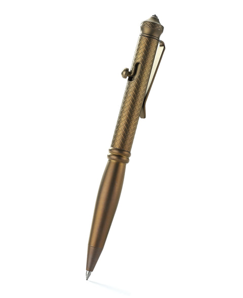 BESTECHMAN SCRIBE BM17C Titanium Pen with Glass Breaker Tool+ Carabiner , Bronze